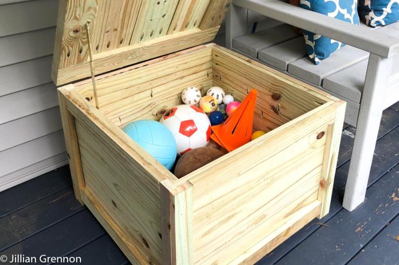 Diy outdoor 2024 storage box